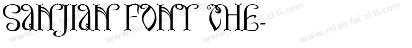 Sanjian Font Che字体转换